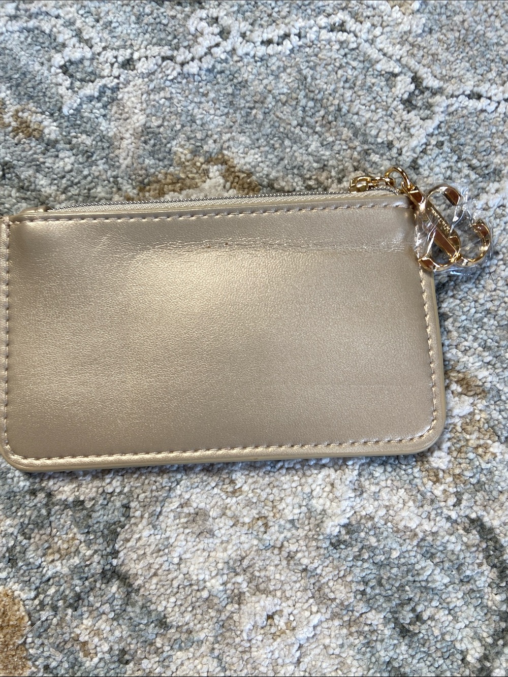 Jimmy Choo Parfums Metallic Champagne Card-Coin Pouch - Picture 4 of 8